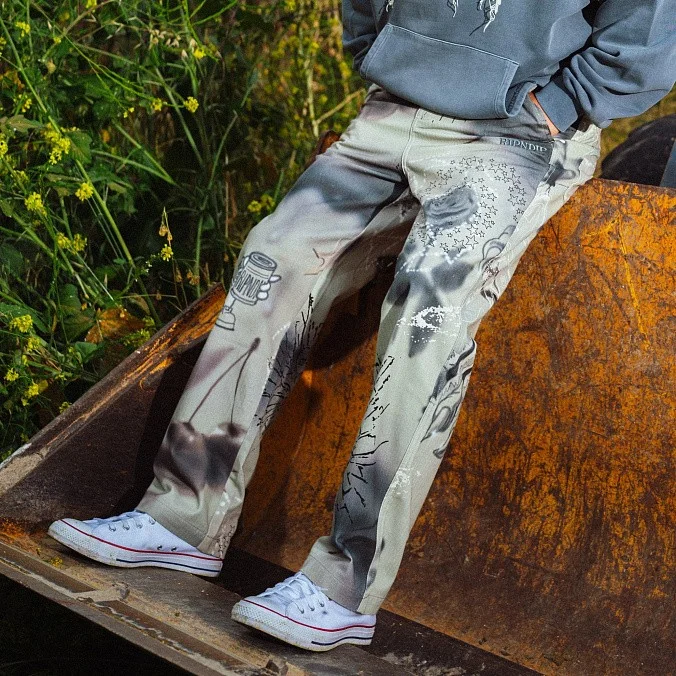 Брюки RIPNDIP Stargazing Carpenter Straight Leg Pants Multi