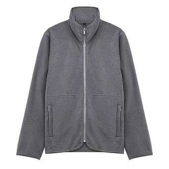 Куртка флисовая на молнии унисекс SHU серая
